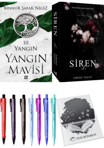 Siren Iki Emine Tavuz ve Dokuz Yayınları Yangın Mavisi 3 Yangın Binnur Şafak Nigiz