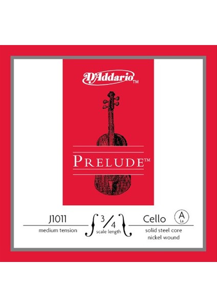 J1011 3/4m Cello Tek Tel Prelude A-La 3/4 Scale Medıum Te