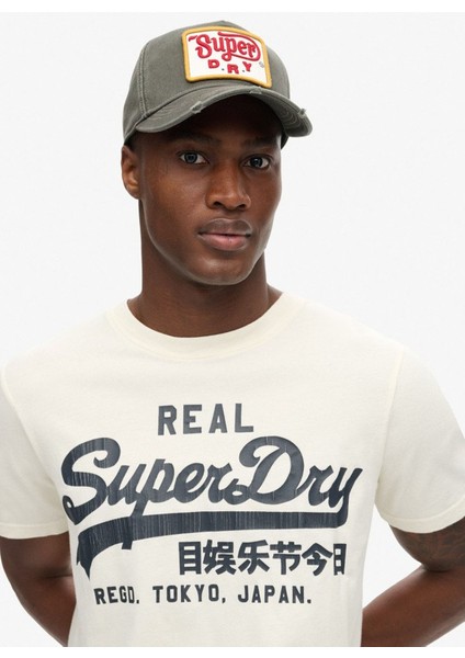 Bisiklet Yaka Ekru Erkek T-Shirt M1012025A39E_CLASSIC Vl Graphıc T S modelleri