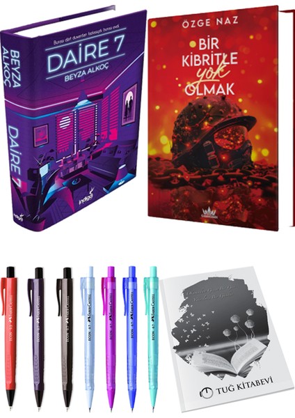 Bir Kibritle Yok Olmak 2 Ciltli Özge Naz ve Daire 7 Ciltli Beyza Alkoç 2li Set