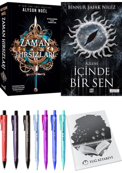 Içinde Bir Sen 4 Azlem Binnur Şafak Nigiz ve Zaman Hırsızları Alyson Noel 2li Set