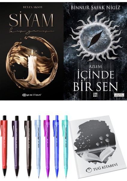 Içinde Bir Sen 4 Azlem Binnur Şafak Nigiz ve Epsilon Yayınevi Siyam 1 Beyza Aksoy 2li Set