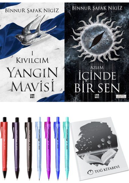 Içinde Bir Sen 4 Azlem Binnur Şafak Nigiz ve Dokuz Yayınları Yangın Mavisi 1 Kıvılcım Binnur Şafak Nigiz