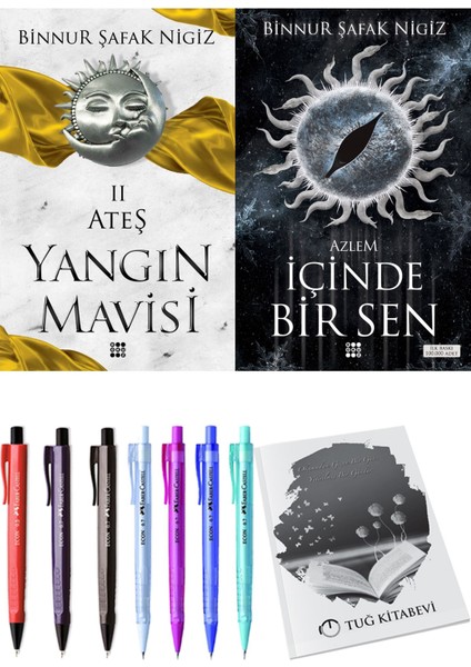 Içinde Bir Sen 4 Azlem Binnur Şafak Nigiz ve Dokuz Yayınları Yangın Mavisi 2 Ateş Binnur Şafak Nigiz