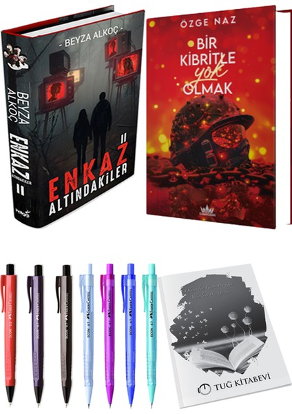 Bir Kibritle Yok Olmak 2 Ciltli Özge Naz ve Enkaz Altındakiler 2 Ciltli Beyza Alkoç 2li Set