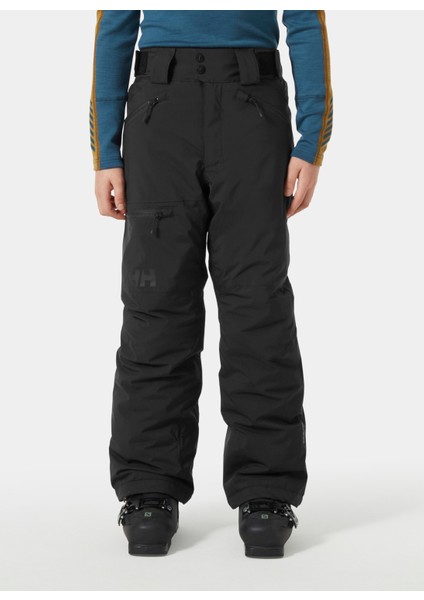 Helly Hansen Normal Bel Siyah Erkek Çocuk Kayak Pantolonu HHA.41765-HHA.990- Jr Elements Pnt