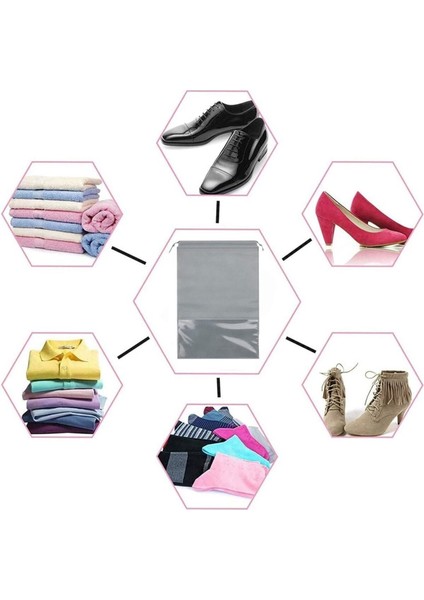 Tekno Trust 4'lü Set Pencereli Ayakkabı Düzenleyici Çanta - Seyahat Hurcu Valiz Dolap İçi Düzenleyici modelleri