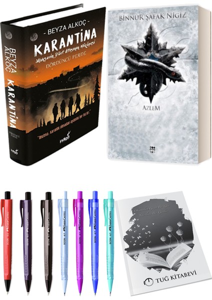 Içinde Bir Sen 4 Azlem Ciltli Binnur Şafak Nigiz ve Karantina 4 Ciltli Beyza Alkoç 2li Set