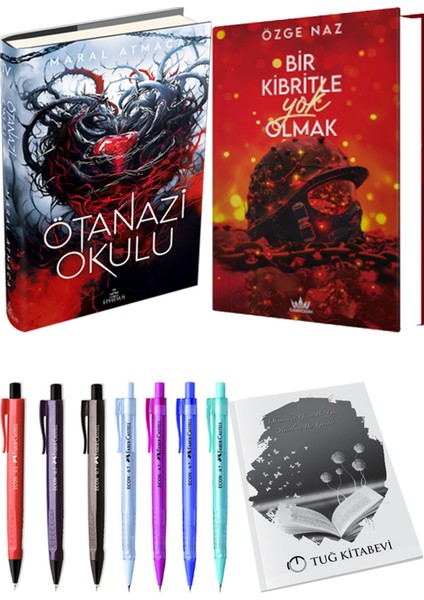 Bir Kibritle Yok Olmak 2 Ciltli Özge Naz ve Ephesus Ötanazi Okulu 4 Ciltli Maral Atmaca 2li Set