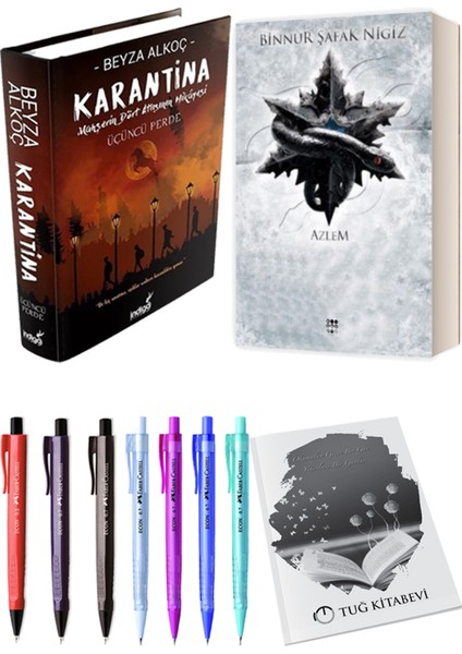 Içinde Bir Sen 4 Azlem Ciltli Binnur Şafak Nigiz ve Karantina 3 Ciltli Beyza Alkoç 2li Set