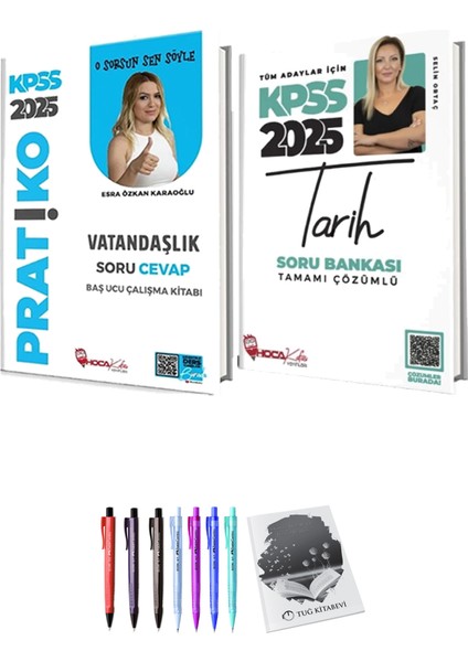 2025 Kpss Tarih Soru Bankası - 2025 Kpss Vatandaşlık Pratiko Soru Cevap Çalışma Kitabı