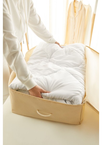 Tekno Trust 3 adet Mega Boy Bej Balıksırtı Baza Altı Yastık Yorgan Kazak Hurcu 74x46x22 modelleri