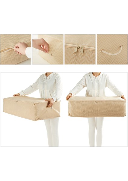 Tekno Trust 3 adet Mega Boy Bej Balıksırtı Baza Altı Yastık Yorgan Kazak Hurcu 74x46x22 fırsatları