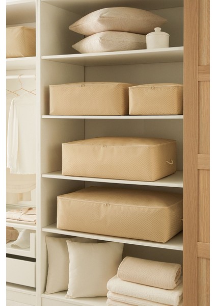 Tekno Trust 3 adet Mega Boy Bej Balıksırtı Baza Altı Yastık Yorgan Kazak Hurcu 74x46x22 indirimleri