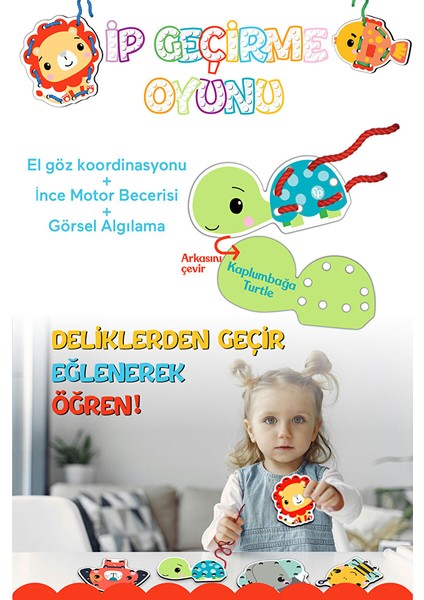 Fisher Price Ip Geçirme Oyunu Lacing Game