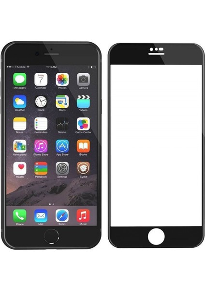 Apple iPhone 6s Uyumlu 3D Superglass Full Cam Koruyucu