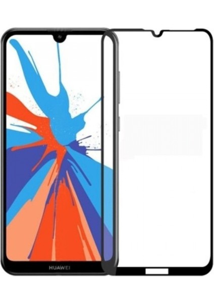 Huawei Y7 2019 Uyumlu 5d Glas Full Cam Koruyucu