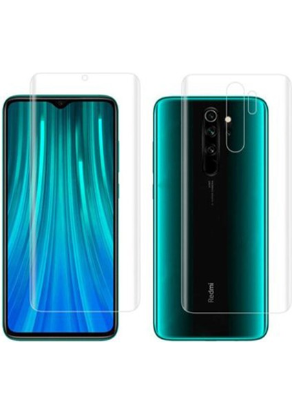 Exquıs Xiaomi Redmi Note 8 Pro Uyumlu Ön ve Arka Koruma 360 Full Kaplama