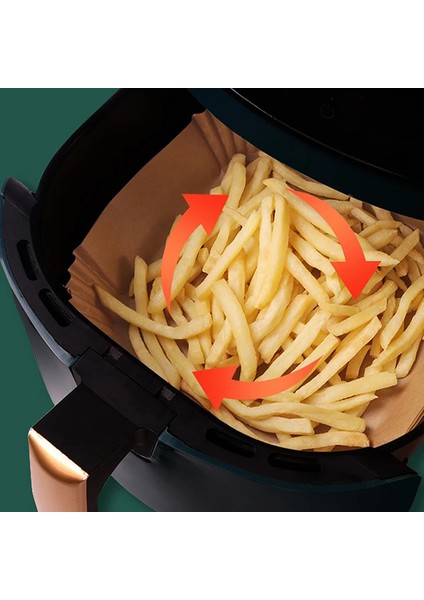 Büyük Boy Airfryer Fritöz Pişirme Kağıdı 50 Adet