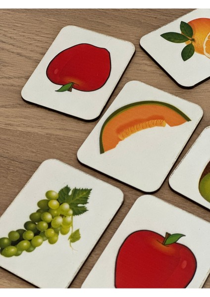 Meyve Sebze Eşleme Kartı, Puzzle Eğitici Oyuncak, Montessori Eğitim Oyuncak, Motor Zeka Oyun fırsatları