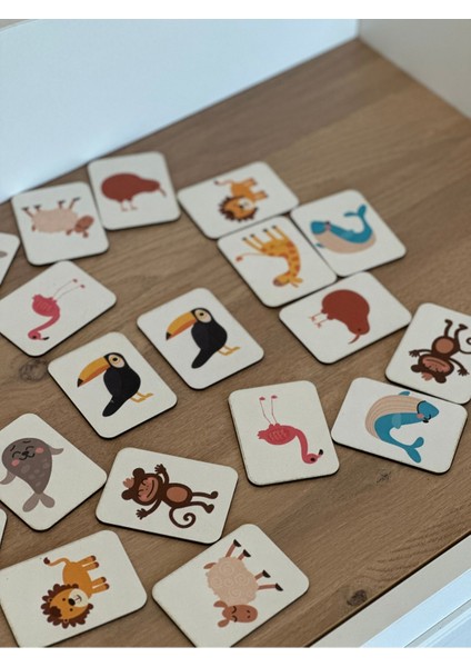 Hayvanlar Eşleme Ahşap Zeka Kartı, Eğitici Oyuncak, Montessori Eğitim Oyuncak, Motor Zeka Oyuncaklar fiyatları