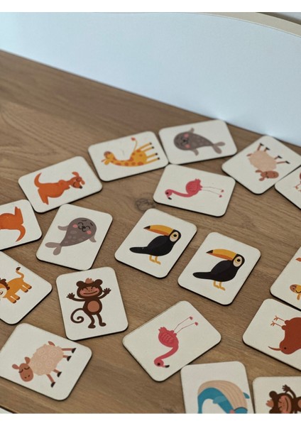 Hayvanlar Eşleme Ahşap Zeka Kartı, Eğitici Oyuncak, Montessori Eğitim Oyuncak, Motor Zeka Oyuncaklar modelleri