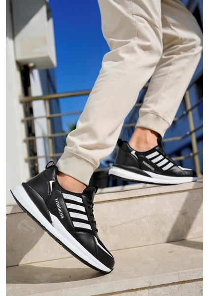 Terrexs Siyah Beyaz Günlük Garantili Yürüyüş Koşu Sneaker Spor Ayakkabı TERREXS-1769
