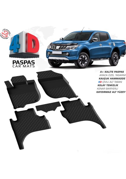 Fa Otomotiv Mitsubishi L200 4d Havuzlu Paspas 2015 Model ve Sonrası