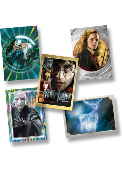 Panini Mega Başlangıç Harry Potter Albümü + 3 Trading Kart Paketi (18 Kart) + 3 Limited Edition Kart