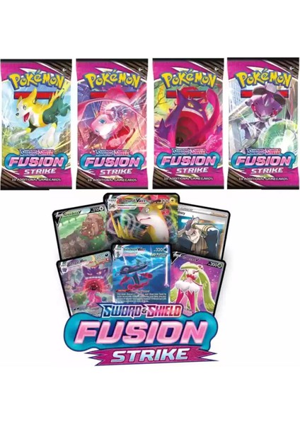 Pokemon Oyun Kartı Tcg Sword&shield Fusion Strike Booster Pack - 1 Paket (10 Kart) indirimleri