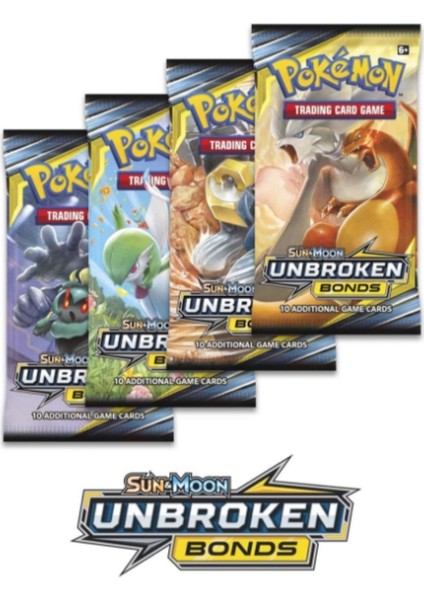 Pokemon Oyun Kartı Tcg Sun & Moon Unbroken Bonds Booster Pack - 2 Paket (20 Kart)