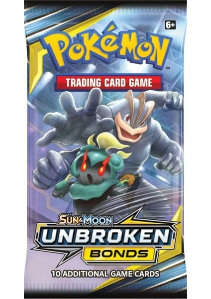 Pokemon Oyun Kartı Tcg Sun & Moon Unbroken Bonds Booster Pack - 2 Paket (20 Kart)
