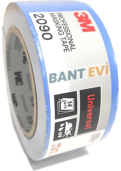 Bant Evi 3m 2090 Mavi Maskeleme Bandı 48 Mm x 50 Mt Mavi Bc-Sr Kağıt Bant