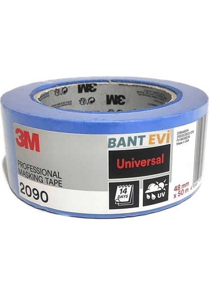 Bant Evi 3m 2090 Mavi Maskeleme Bandı 48 Mm x 50 Mt Mavi Bc-Sr Kağıt Bant