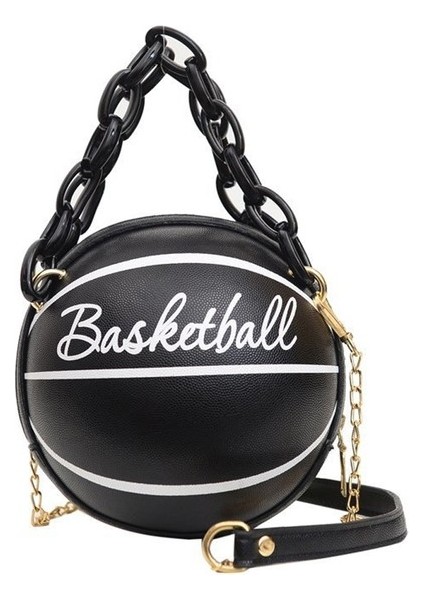 Kadın Basketbol Şekilli Mini Zincir Çanta Omuz Messenger Çanta (Yurt Dışından)