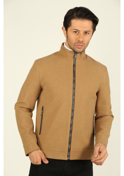 Brg Camel Renk Kaşe Kısa Kaban BRG71149-0057 fiyatları