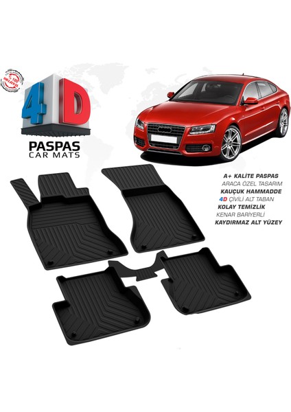 Fa Otomotiv Audi A5 4d Havuzlu Paspas 2008 – 2016 Model