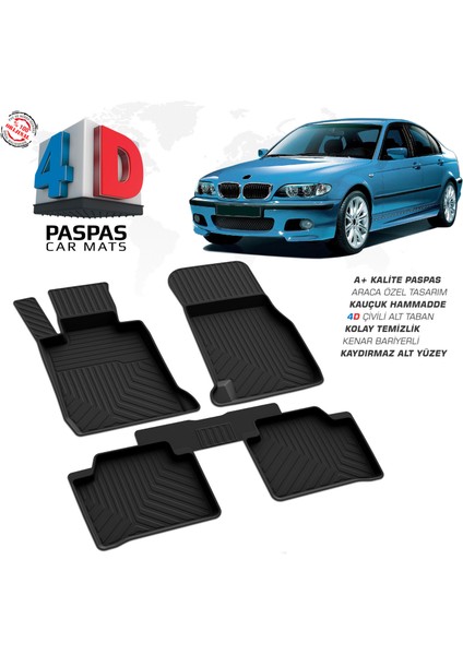 Fa Otomotiv Bmw 3 Serisi E46 4d Havuzlu Paspas 1998 – 2005 Model