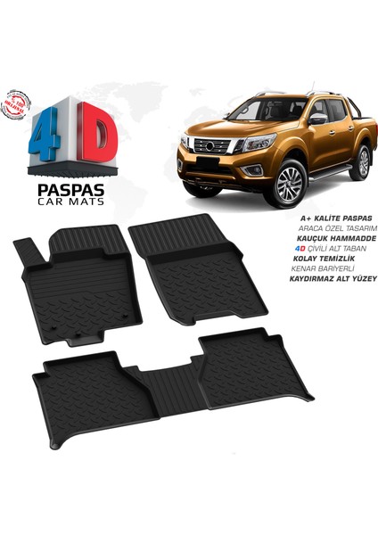 Fa Otomotiv Nissan Navara 4d Havuzlu Paspas 2020 Model ve Sonrası