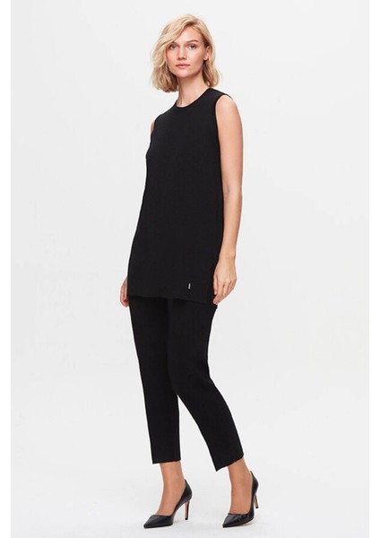 Triko Iç Tunik T25K-6000 Siyah