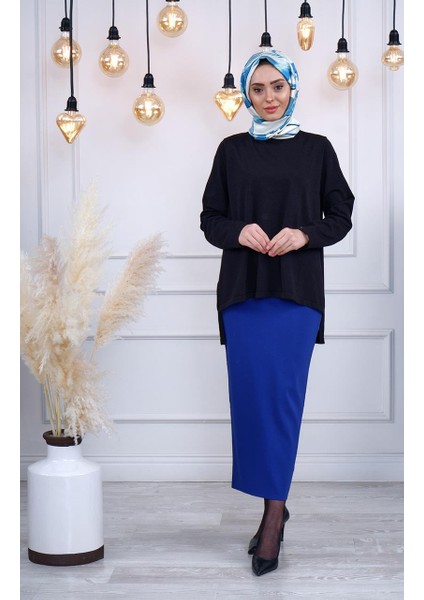 İNVEE Etek 5685 Saks Mavi