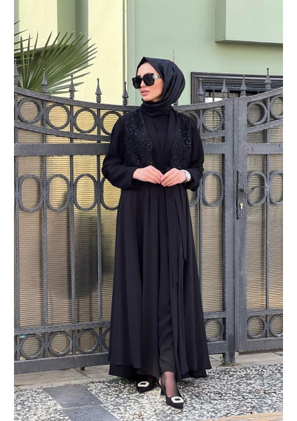 Nurcan Çetin Abaya Takım 7638 Siyah