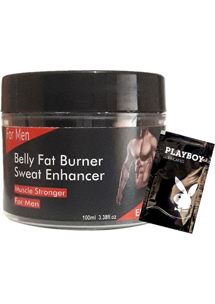 Belly ASILKOZ2-2:0126 Fat Burner Sweat Enhancer Erkeklere Özel Yağlara Parçalayıcı Kas Şekillendirme Kremi + 1 Tane Hed.iye Jel