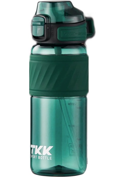 Tkk 600 ml Çift Kullanım Pipetli Tritan Su Matarası