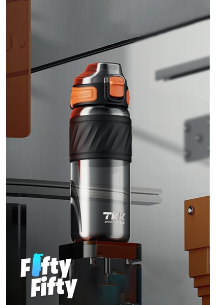 Tkk 600 ml Çift Kullanım Pipetli Tritan Su Matarası fırsatları