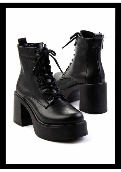 Siyah Kadın Bot & Bootie K02891020609