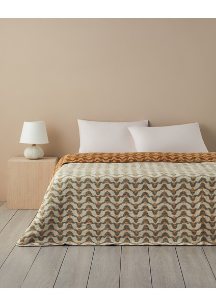 Heritage Akrilik Çift Kişilik Battaniye Yeşil