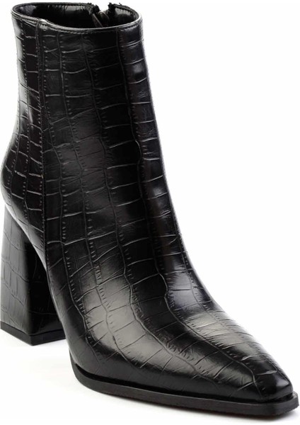 Siyah Kroko Kadın Bot & Bootie K02667230011 modelleri