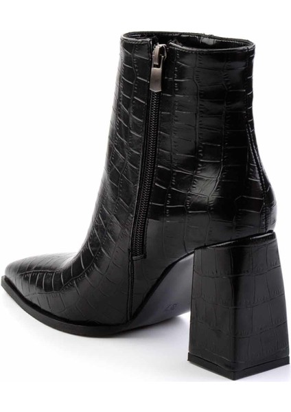 Siyah Kroko Kadın Bot & Bootie K02667230011 fırsatları