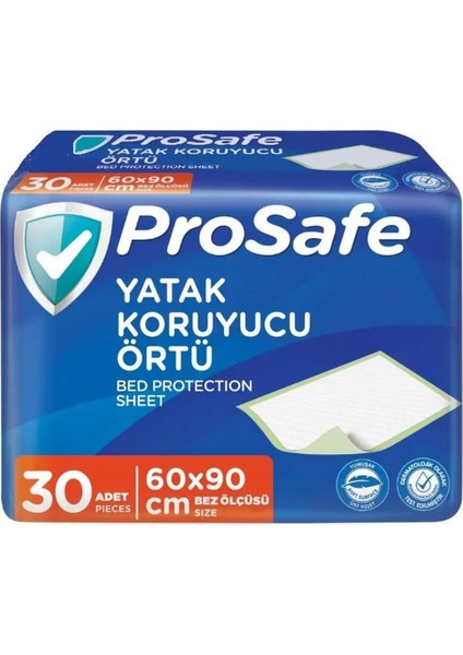 Prosafe 60 x 90 cm yatak koruyucu örtü 30 lu